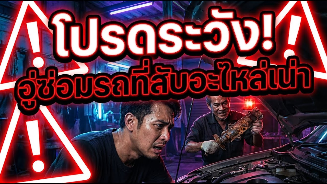 โดนแล้ว! อู่ประกันตัวดี สลับอะไหล่แท้ แฉกลโกงอู่ซ่อมรถ อุทาหรณ์คนรักรถ ความจริงไม่อยากให้รู้