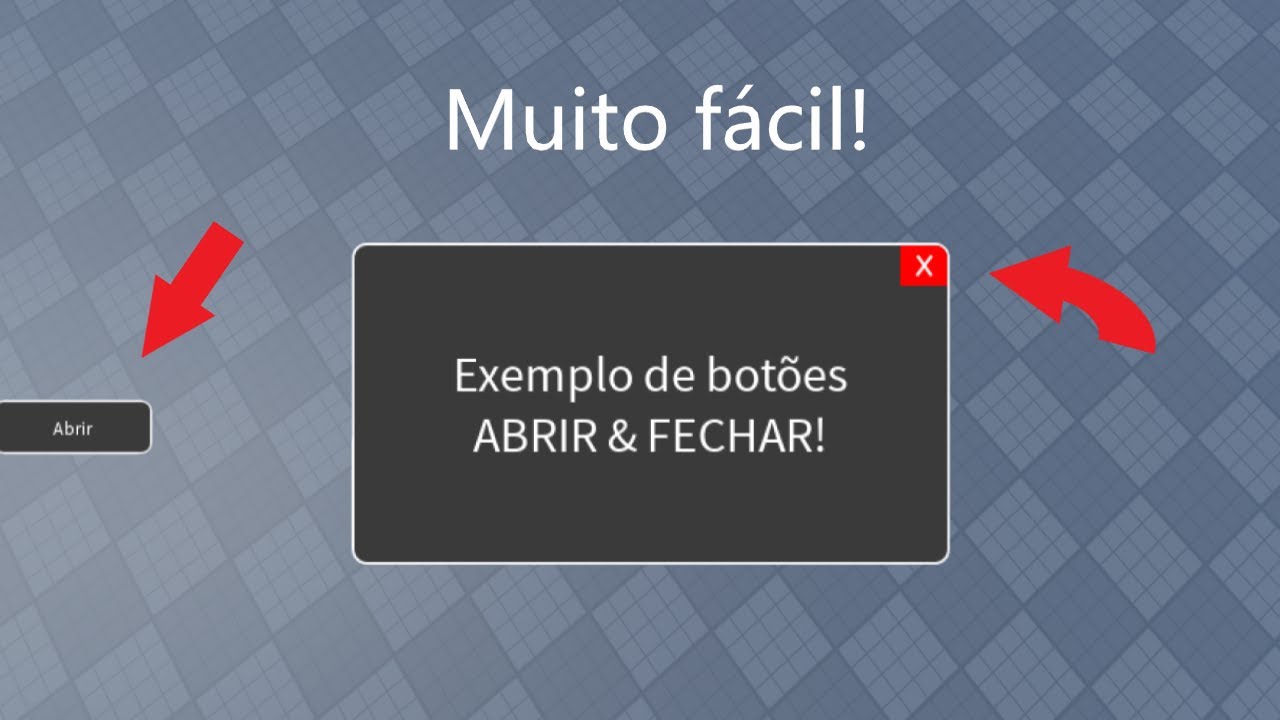Como fazer um bot&atilde;o de ABRIR/FECHAR GUI no Roblox Studio