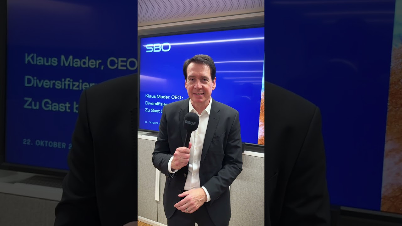 CEO Klaus Mader&uuml;ber die Diversifizierungsstrategie der SBO AG
