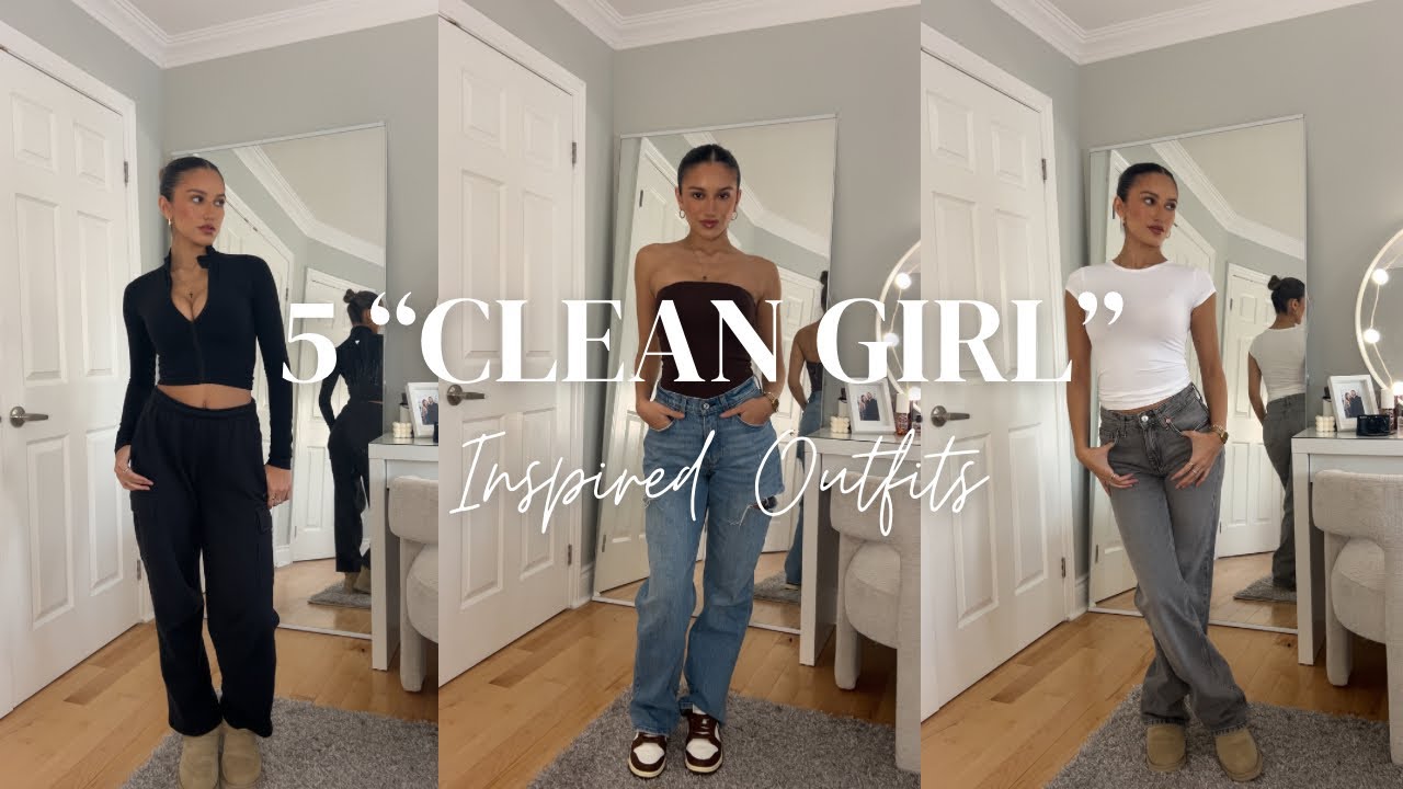 OUTFIT IDEAS INSPIRED BY THE “CLEAN GIRL” AESTHETIC