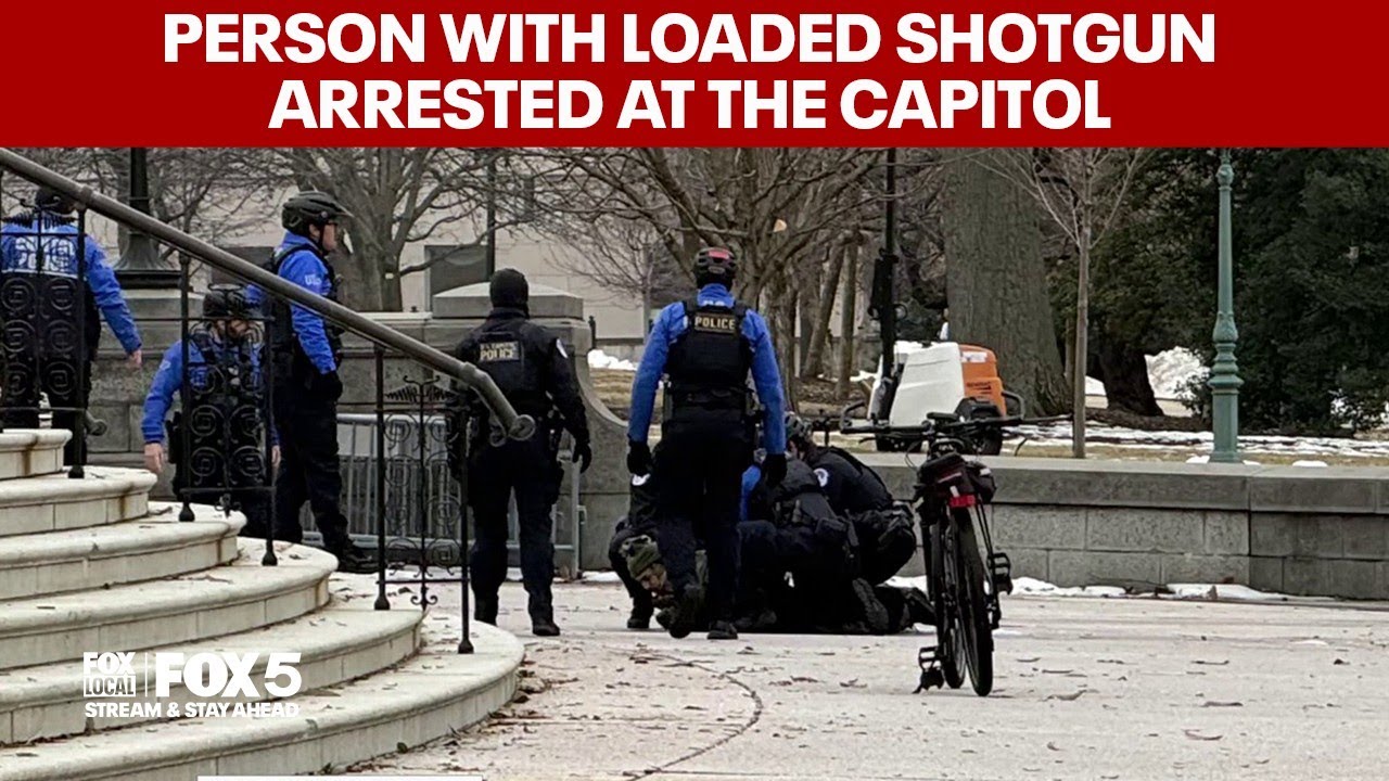 TOP STORIES: Man arrested after running toward Capitol with shotgun