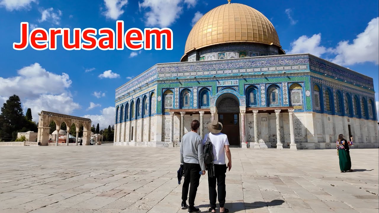 Jerusalem. Temple Mount, Dome of the Rock, and a walk to the Damascus Gate