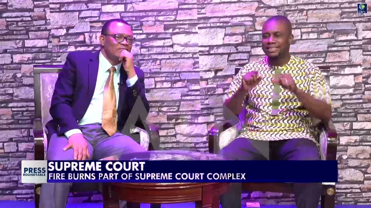 Fire Burns Part Of Supreme Court Complex