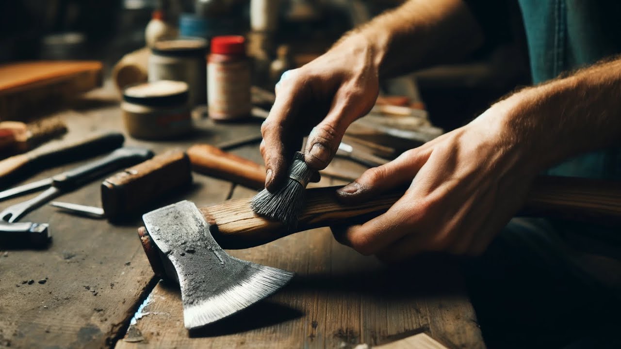 Rusty Old Axe Restoration.  Restoration and customization