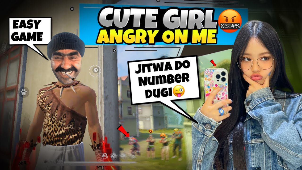 1K Subscribers Special Prank With Cute Girl😂🤣 | FF Easy Game Prank With Cute Girl | Cute Girl Prank🤣