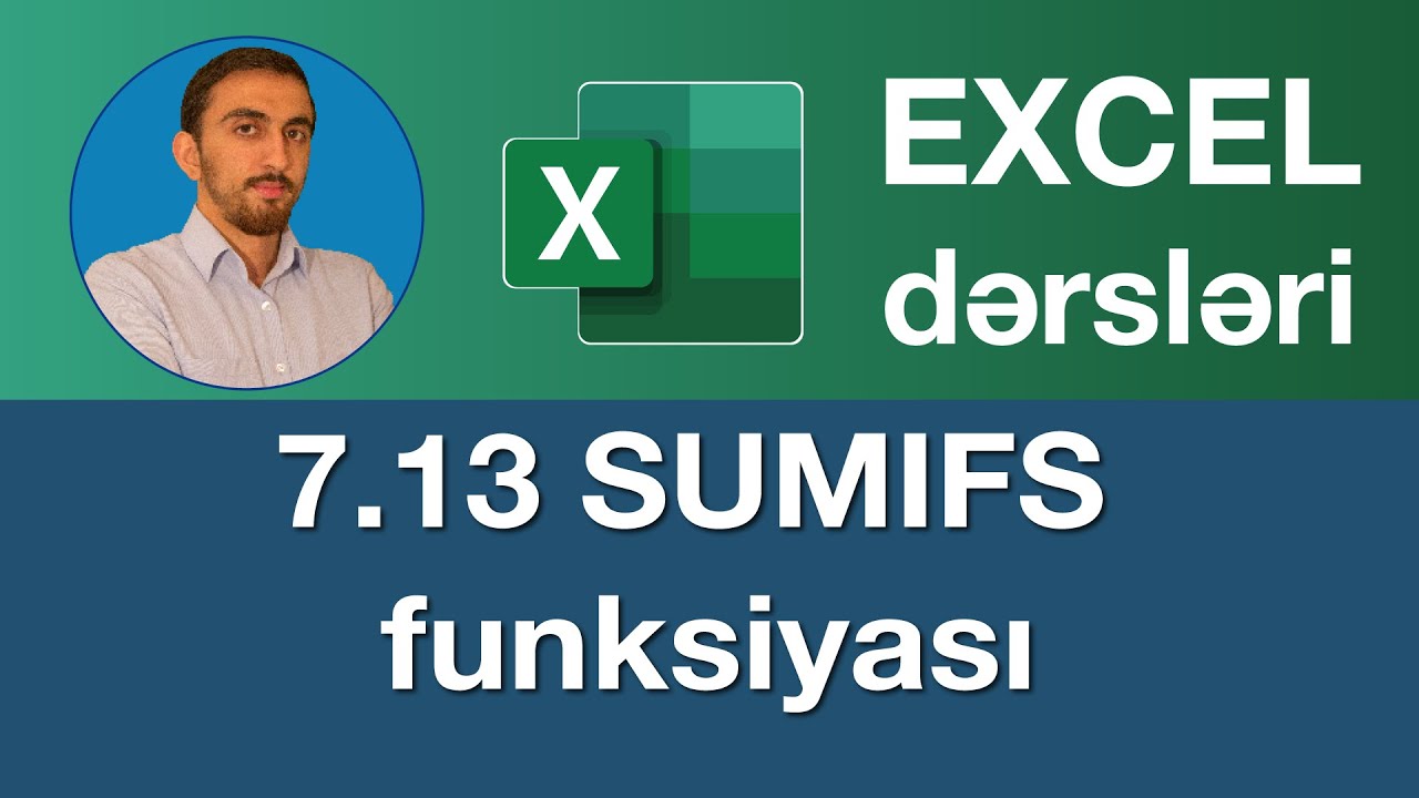 Excel dərsləri - 7.13 Exceldə SUMIFS funksiyası | SUMIFS function , ÇOKETOPLA formülü , СУММЕСЛИМН