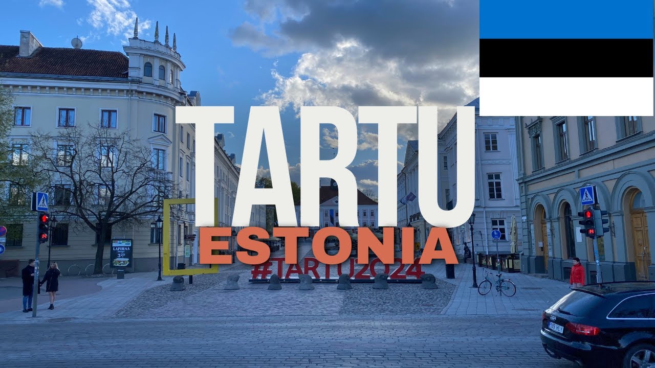 【Tartu, Estonia】Walking Tour, 4K