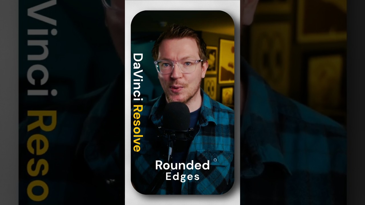 Rounded Edges in DaVinci Resolve - It's easy! #davinciresolve