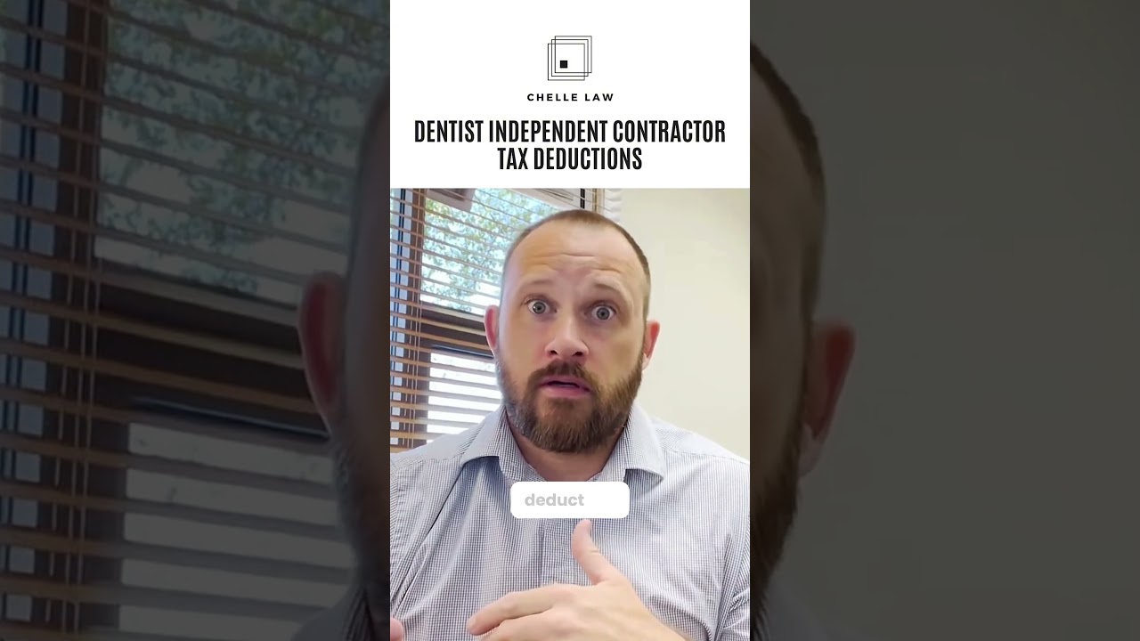 Dentist Independent Contractor Tax Deductions
