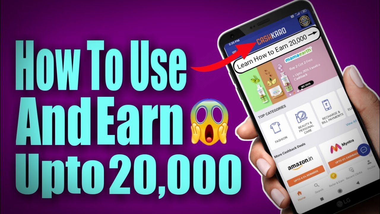 How to login and use cashkaro app | earn extra cashback 😱