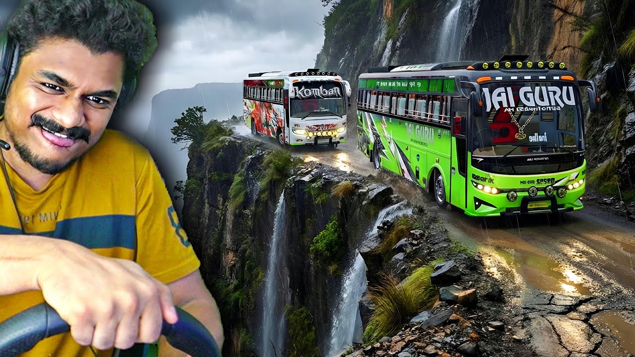 KOMBAN BUS VS JAIGURU BUS HIGHWAY RACE GONE WRONG ​🔥❌️@RANDOM_GTV​