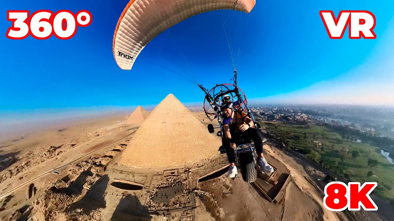 360 flight over the Great Pyramids of Giza Egipto🇪🇬 (FULL FLIGHT )360 VIDEO VR