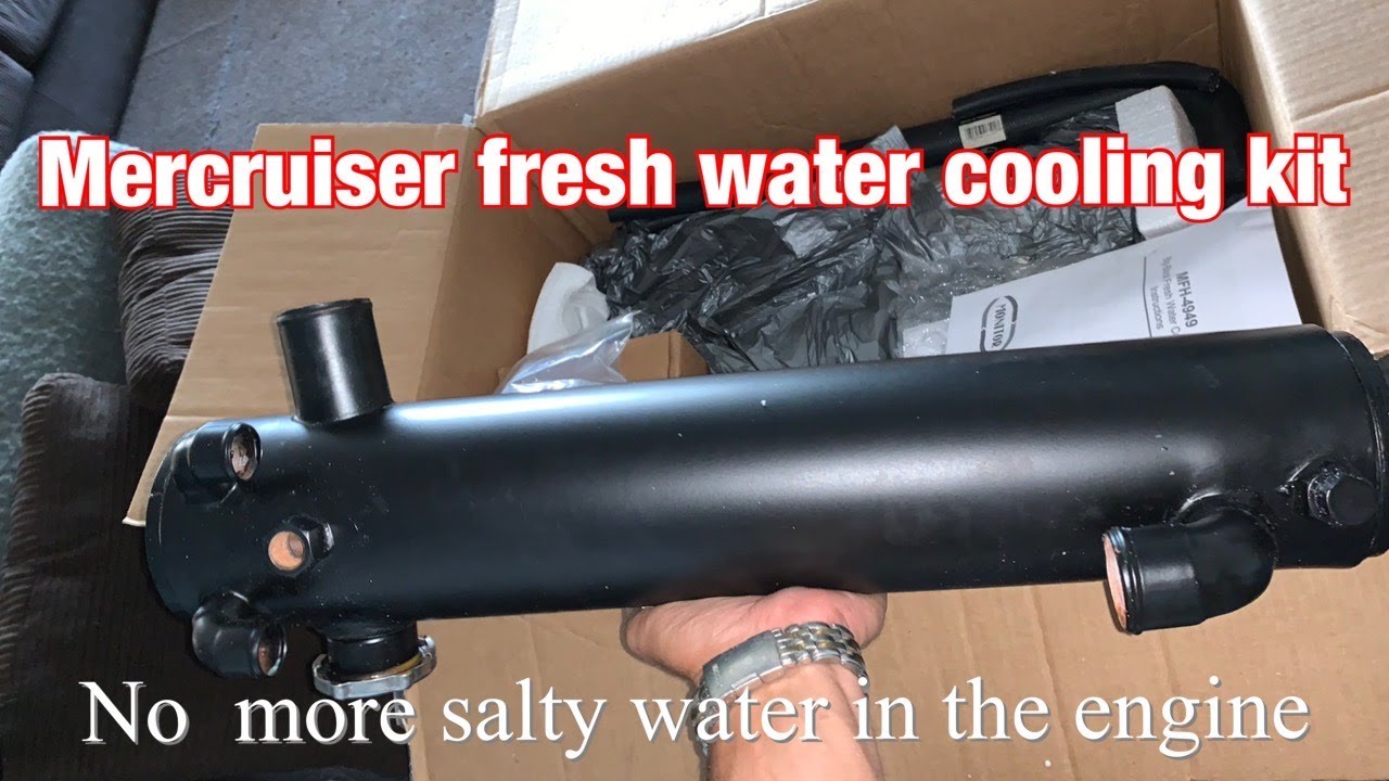 Mercruiser fresh water cooling kit installation ( no more salty water in the engine )