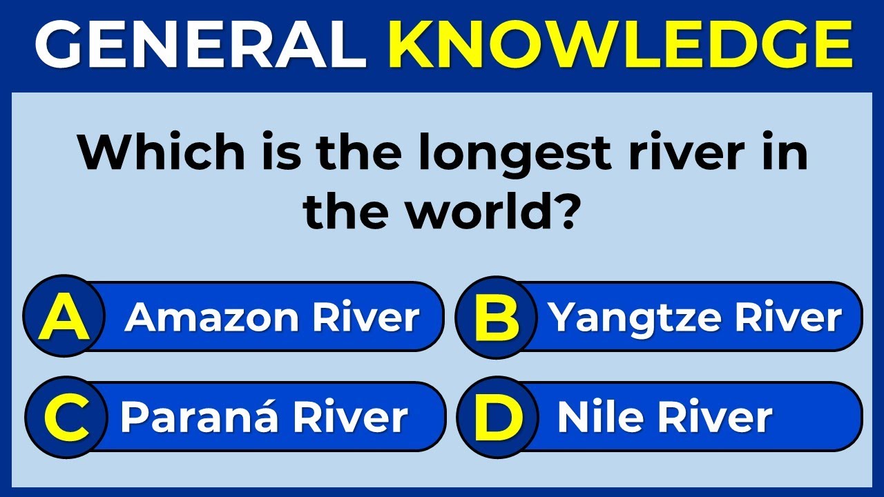 50 General Knowledge Questions! How Good Is Your General Knowledge? #challenge 5