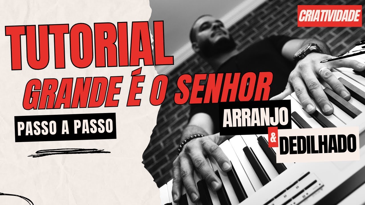 Como tocar a música GRANDE É O SENHOR // ADHEMAR DE CAMPOS no teclado