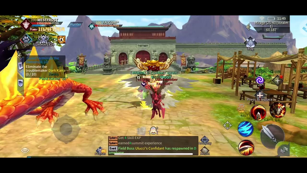 Silkroad online game .. OpsSs Falcon .. I get 2 kill in One Round .HE DEAD WITH ZERK .a.Field River