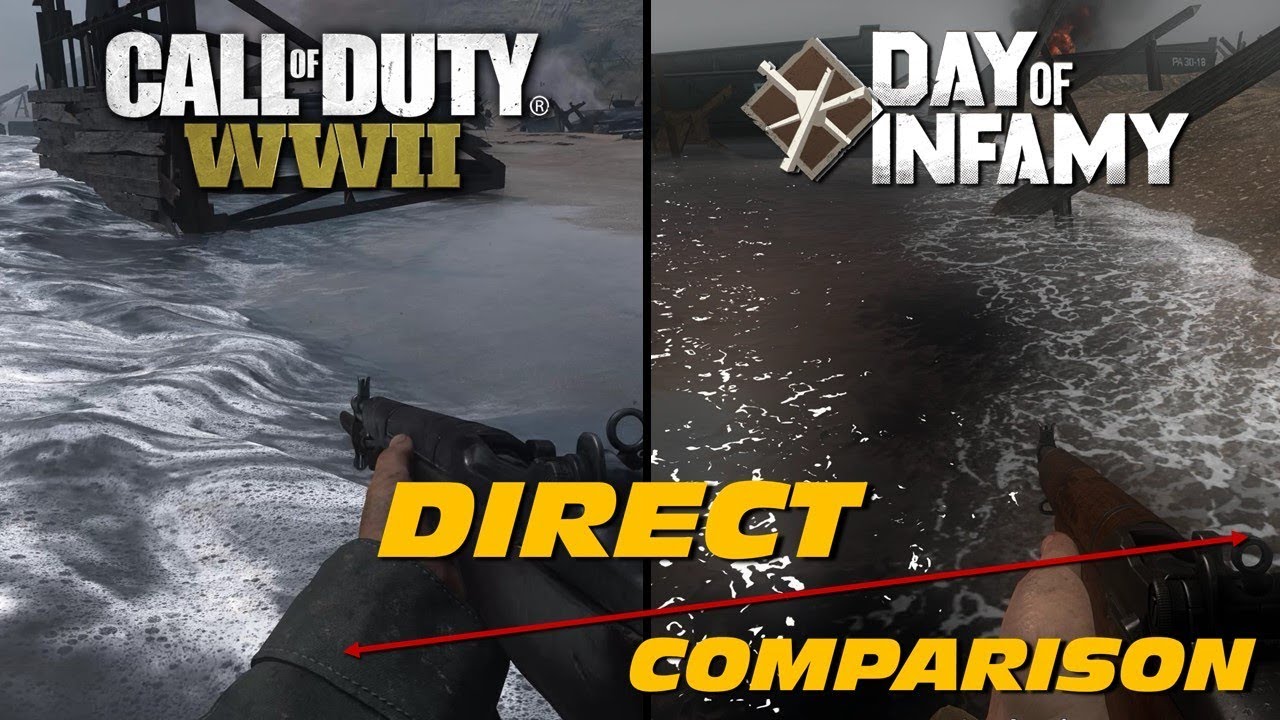 Call of Duty: WWII vs Day of Infamy | Graphic Comparison