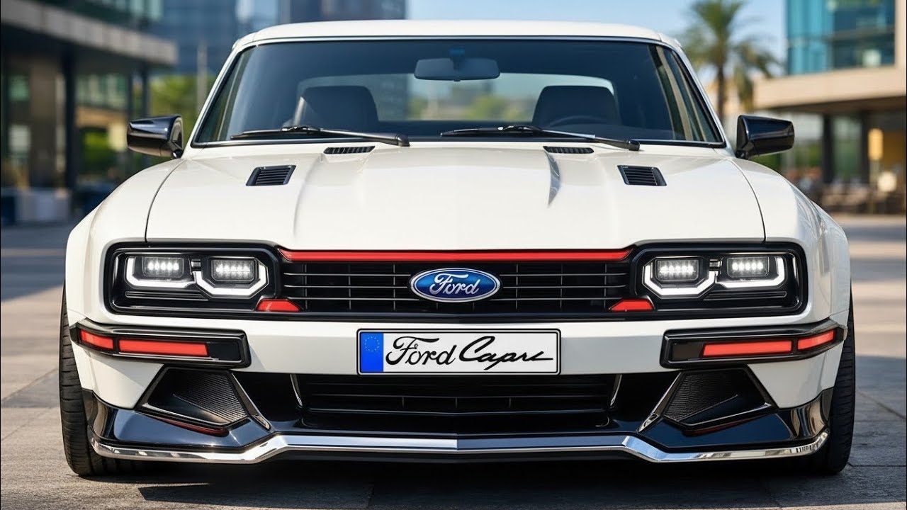 Ford Capri 2026 возвращается! Культовый автомобиль возрождается с футуристическим оттенком.