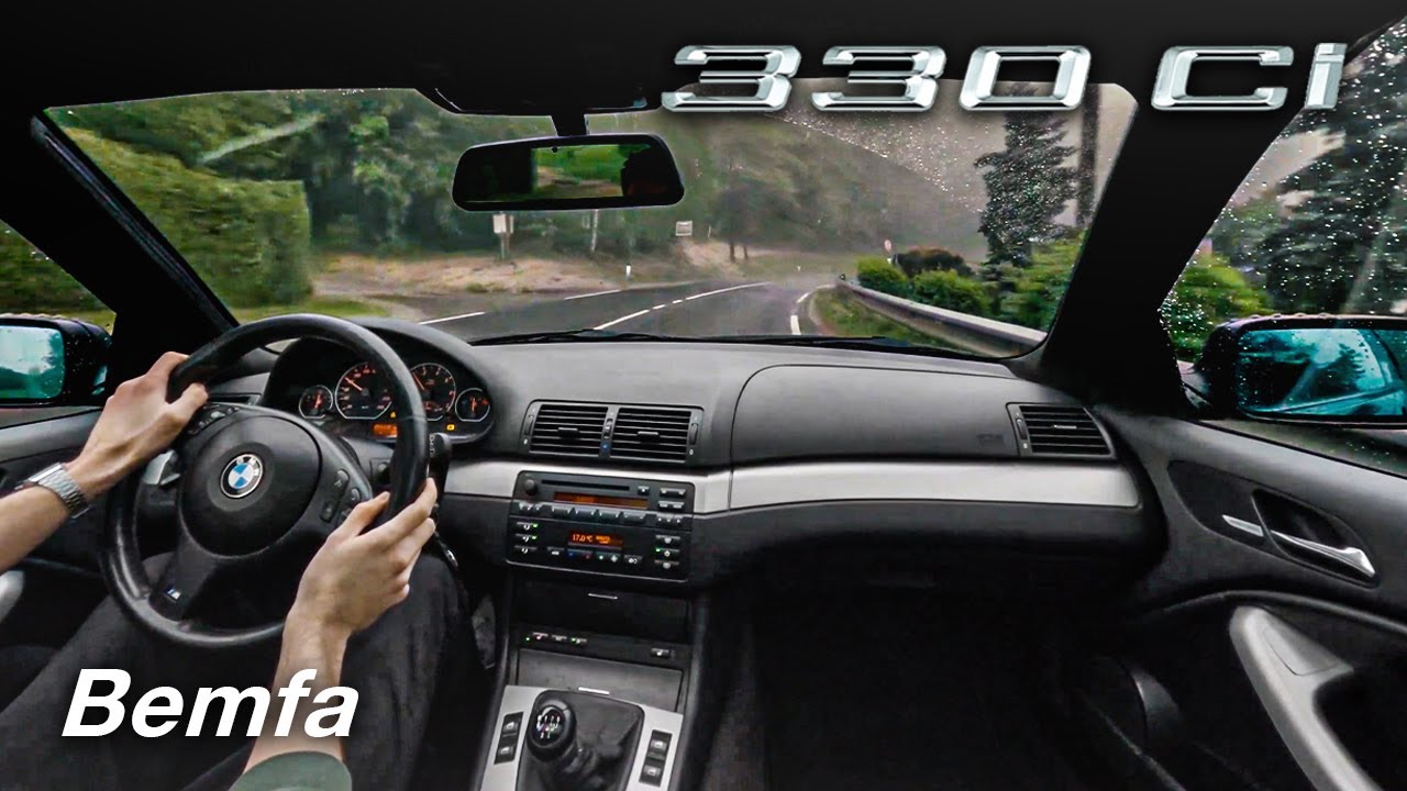2001 BMW E46 330Ci: Rainy Day POV Drive | Intake Sound | 4K