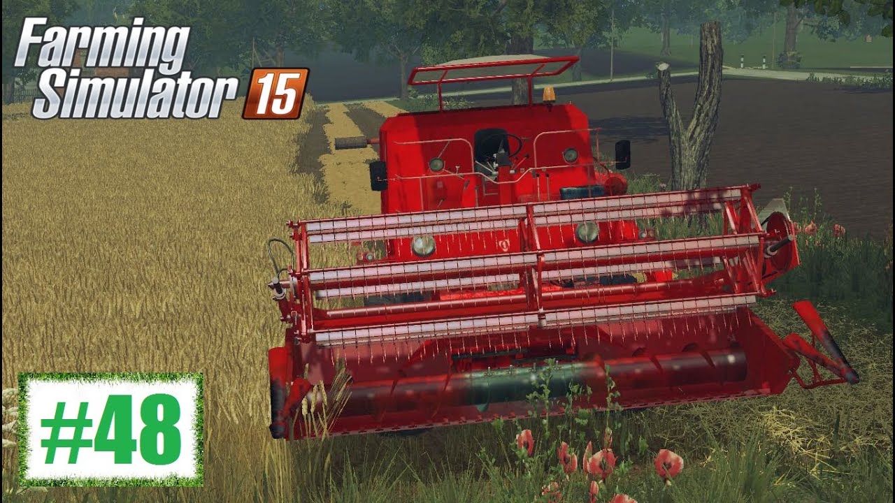 Żniwa z Bizonem - Farming Simulator 15 (Typowa Polska Wieś v3) #48, gameplay pl