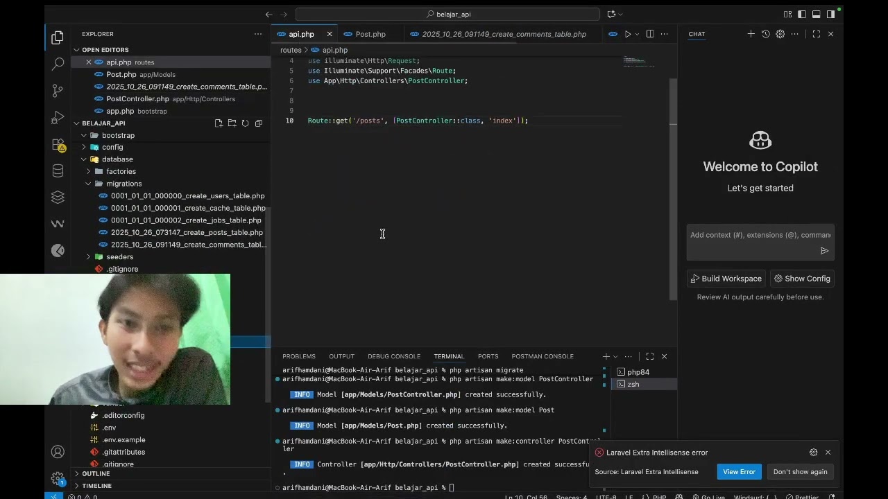 Belajar API part 2 Create Database
