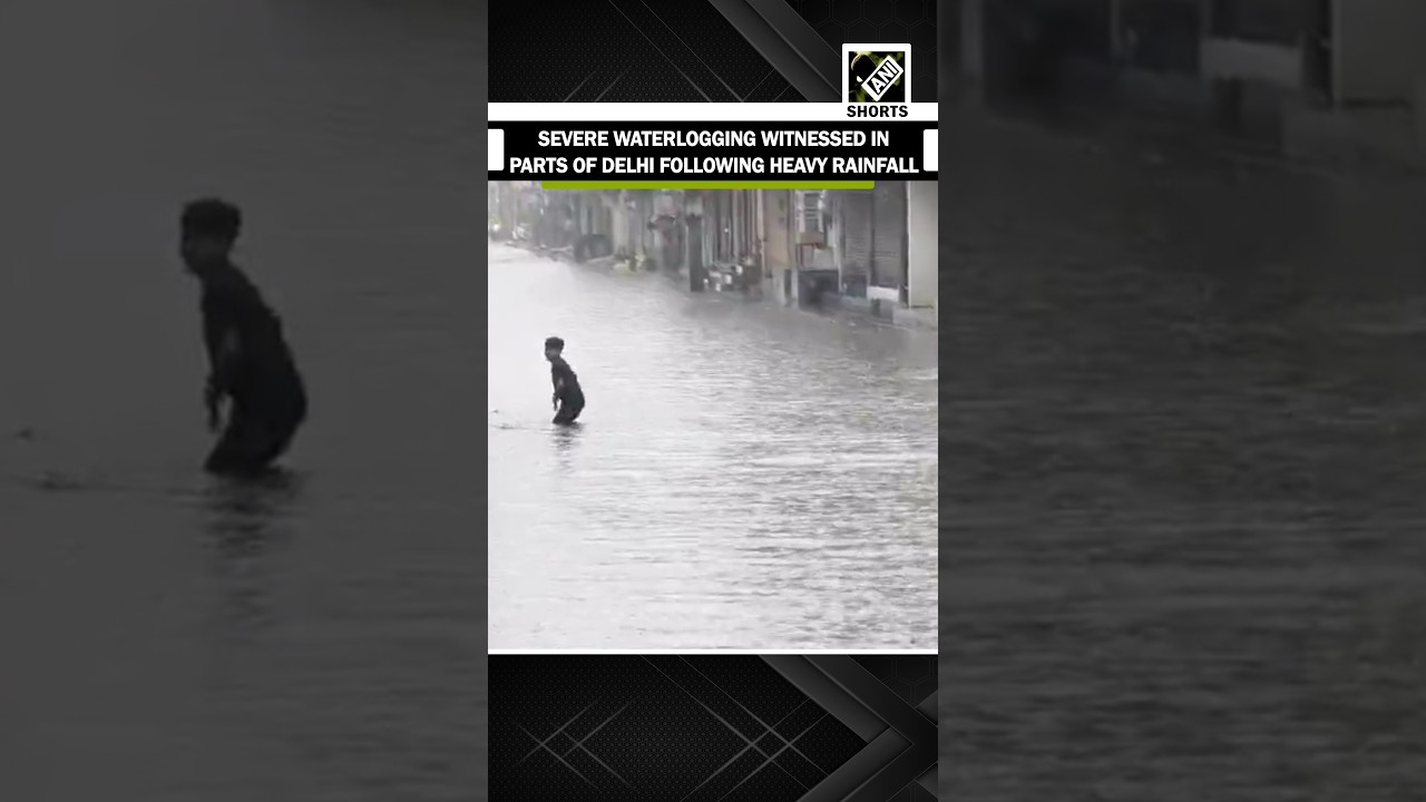 Severe waterlogging witnessed in parts of Delhi following heavy rainfall, visuals from Sangam Vihar