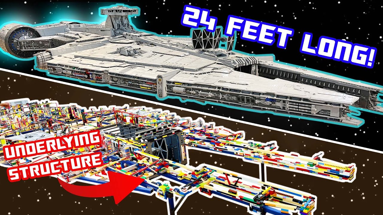Посмотрите, как был построен этот легкий крейсер LEGO Star Wars, ОН ОГРОМНЫЙ!