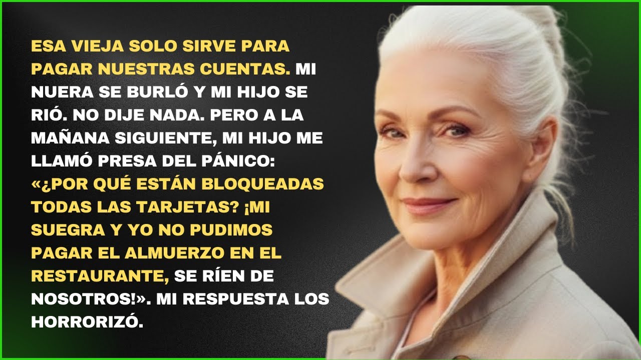 CUANDO DEJÓ DE FINANCIAR A SU HIJO, CAMBIÓ SU VIDA.