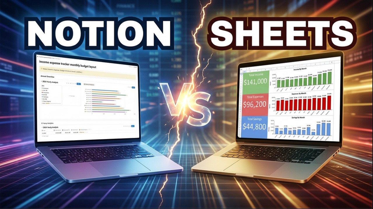 Notion Finance Tracker or Google Sheets Finance Tracker? | Full Comparison 2026