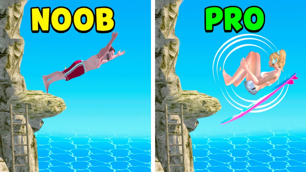 NOOB SPRINGEN vs. PRO SPRINGEN (FLIP DIVING)