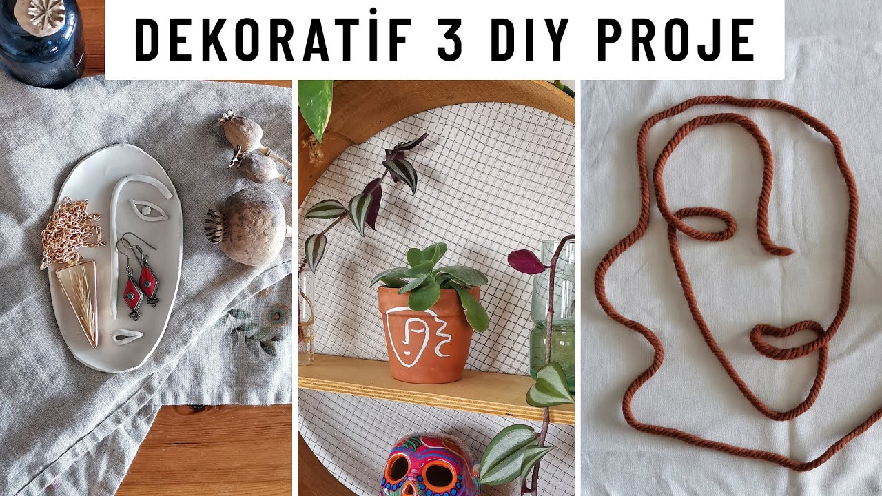 KOLAY ve DEKORATİF 3 KENDİN YAP PROJE