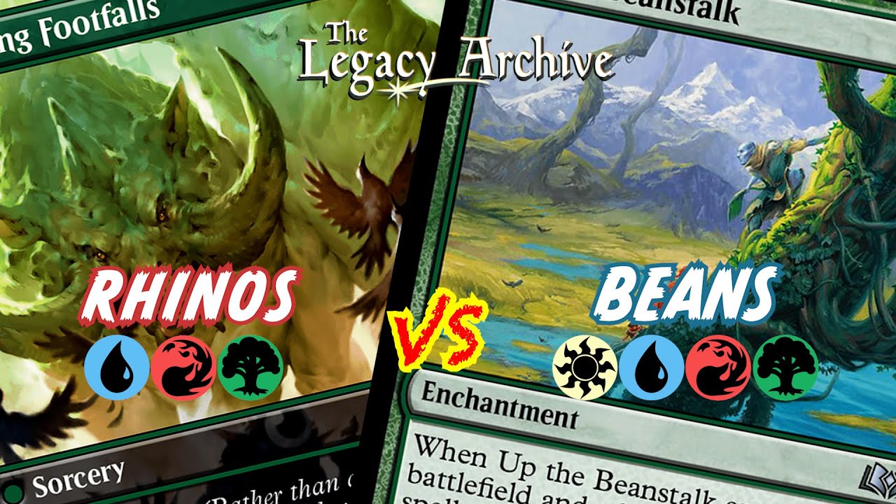 Temur Rhinos vs 4 Color Beans - Paper Legacy MtG