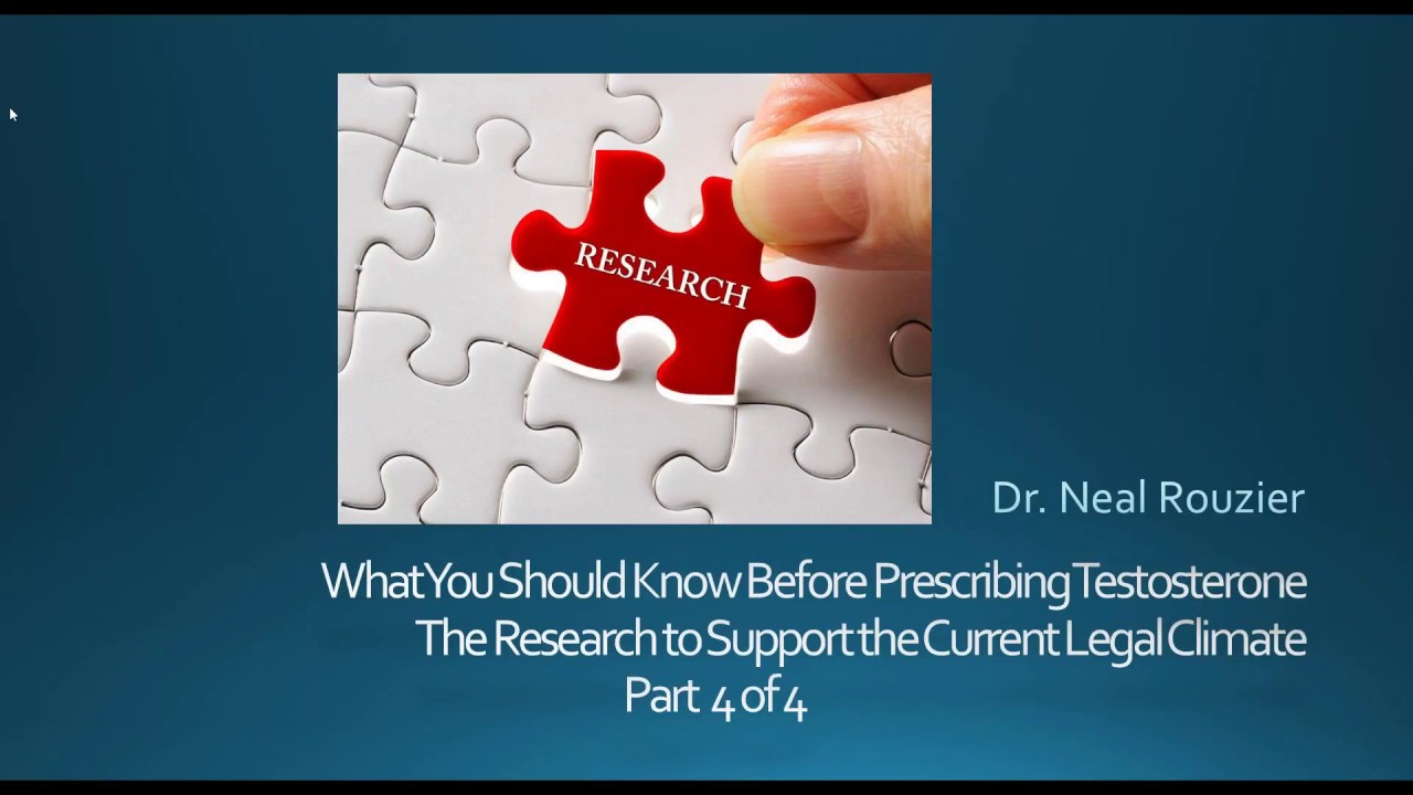 What You Should Know Before Prescribing Testosterone - Neal Rouzier, MD - Webinar Medical Series