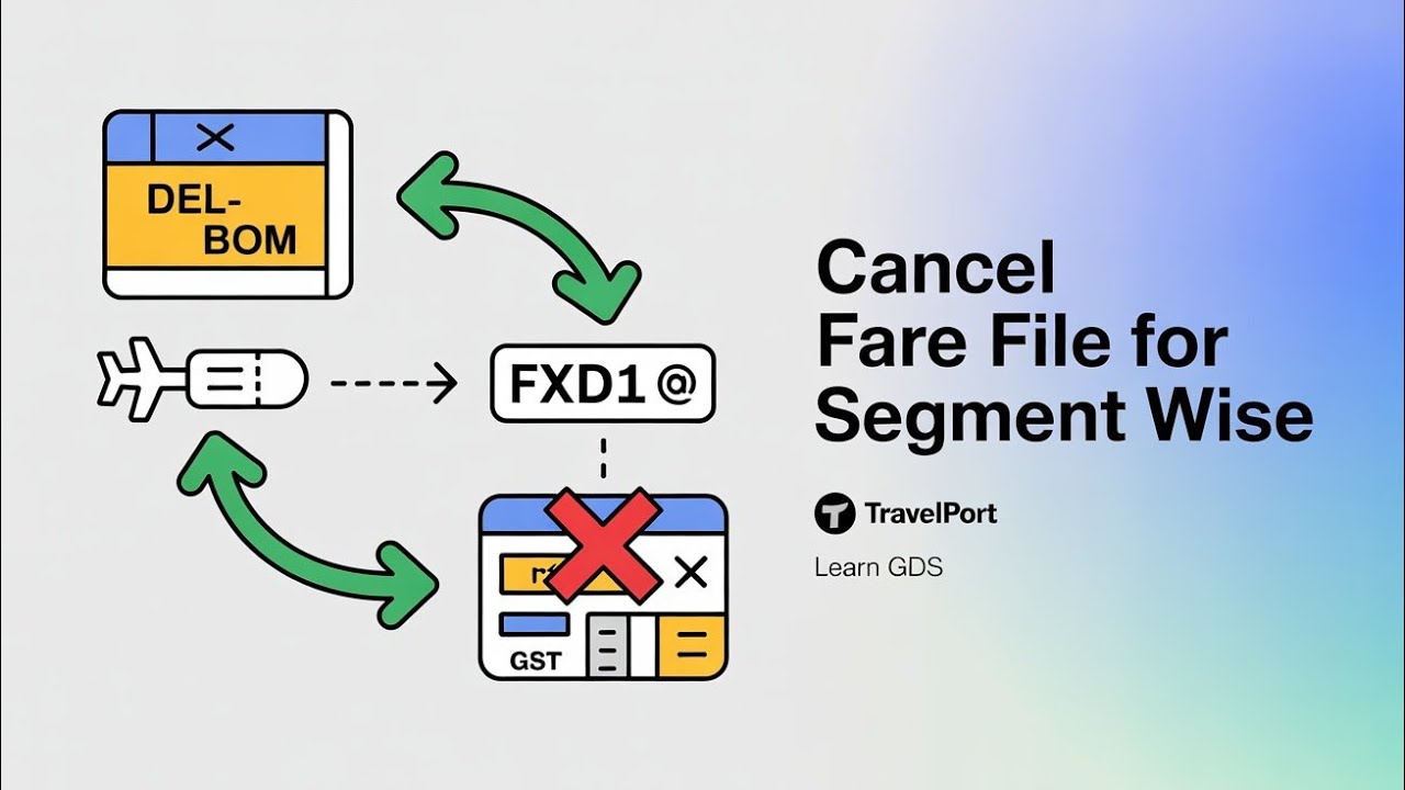 Galileo GDS Guide: How to Cancel Fare File for a Particular Segment