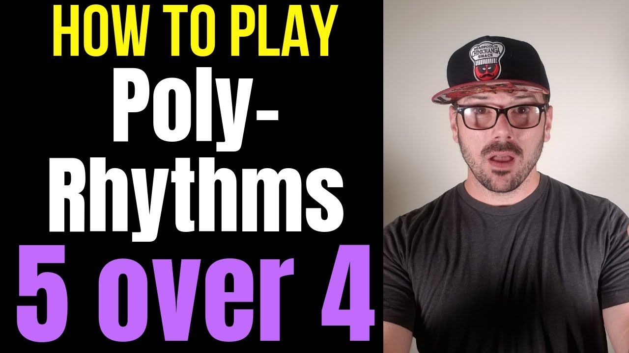 5 Over 4 Polyrhythm drum lesson DRUM POLYRHYTMS FOR NERDS - How to play 5:4 polyrhythm [and 4:5]