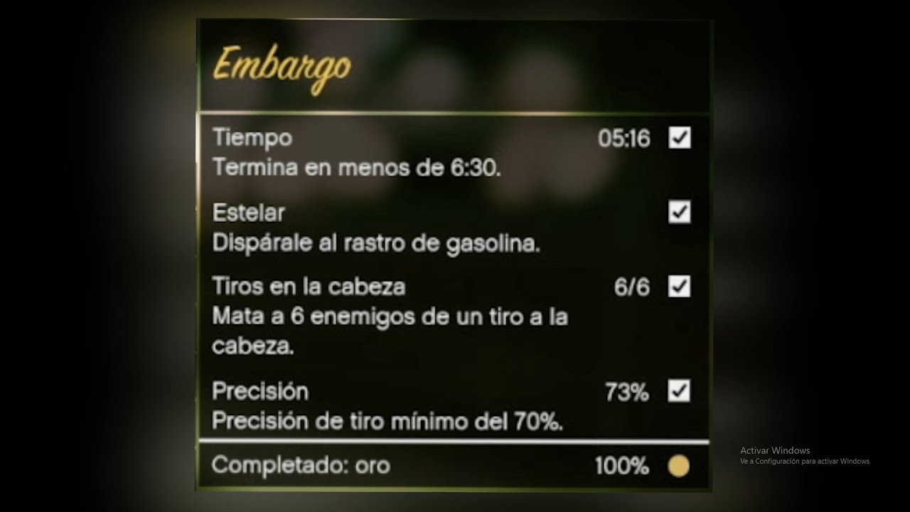 GUIA para completar con ORO 