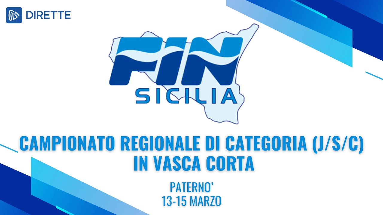 Campionato Regionale di Categoria (J/S/C) in vasca corta - Domenica Mattina