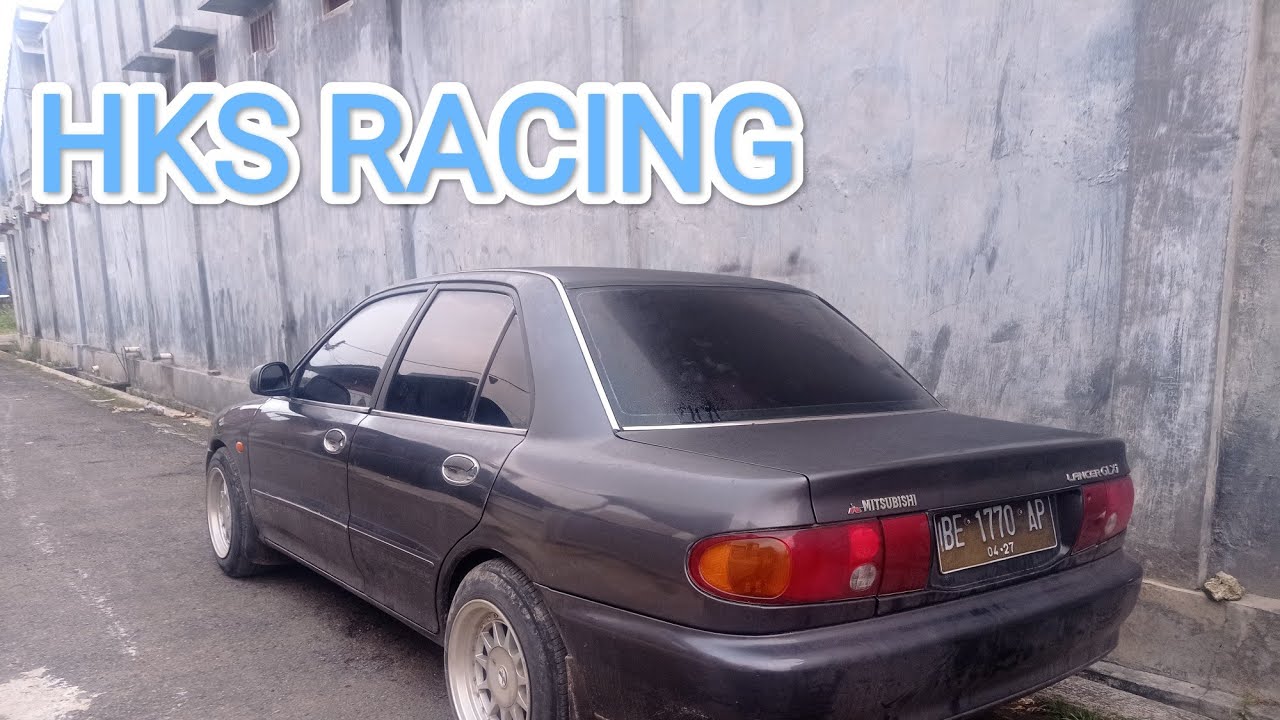 GAHARRRR....LANCER CB4 PAKAI KNALPOT HKS RACING #Lancer #mitsubishilancercb4