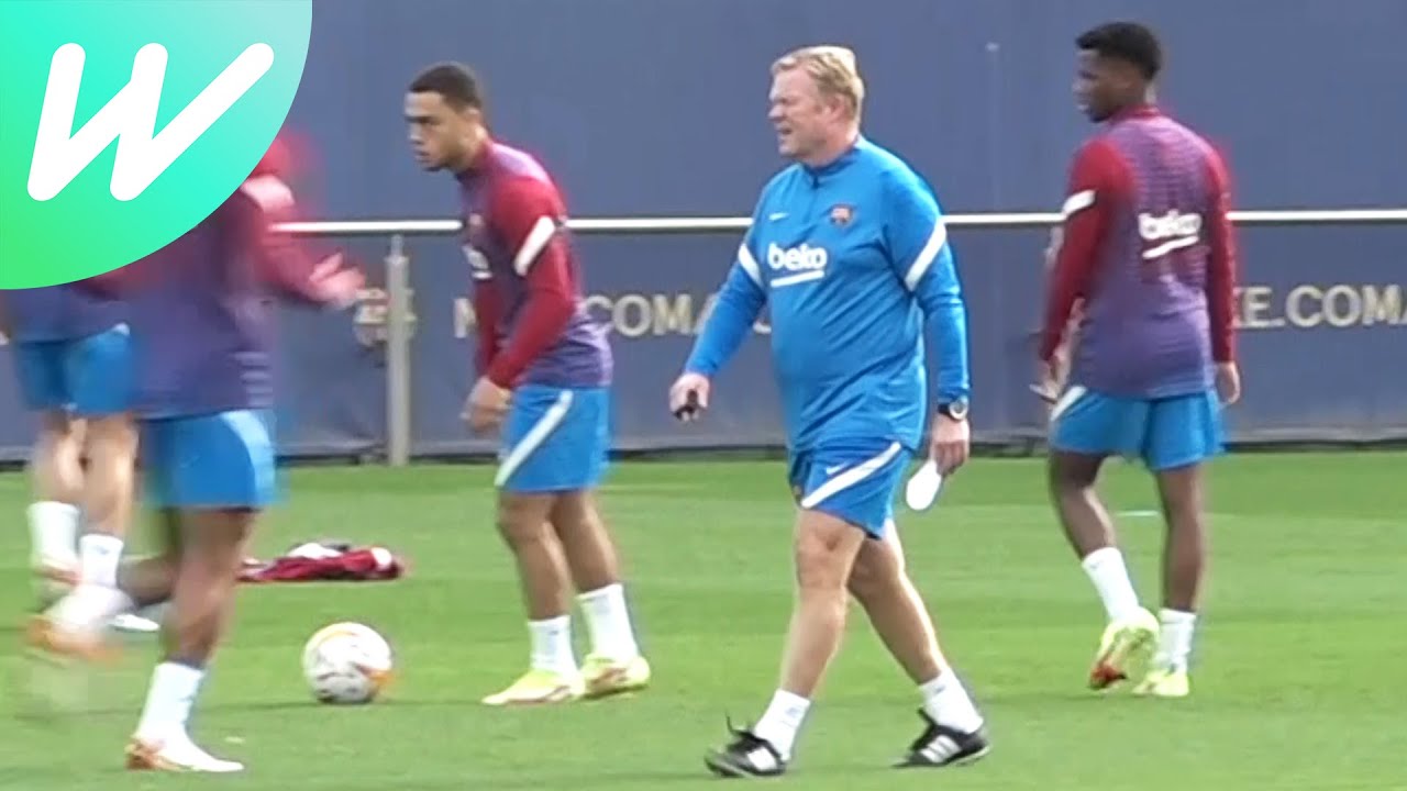 Under pressure Koeman oversees Barca training ahead of Cadiz test | La Liga | 2021/22