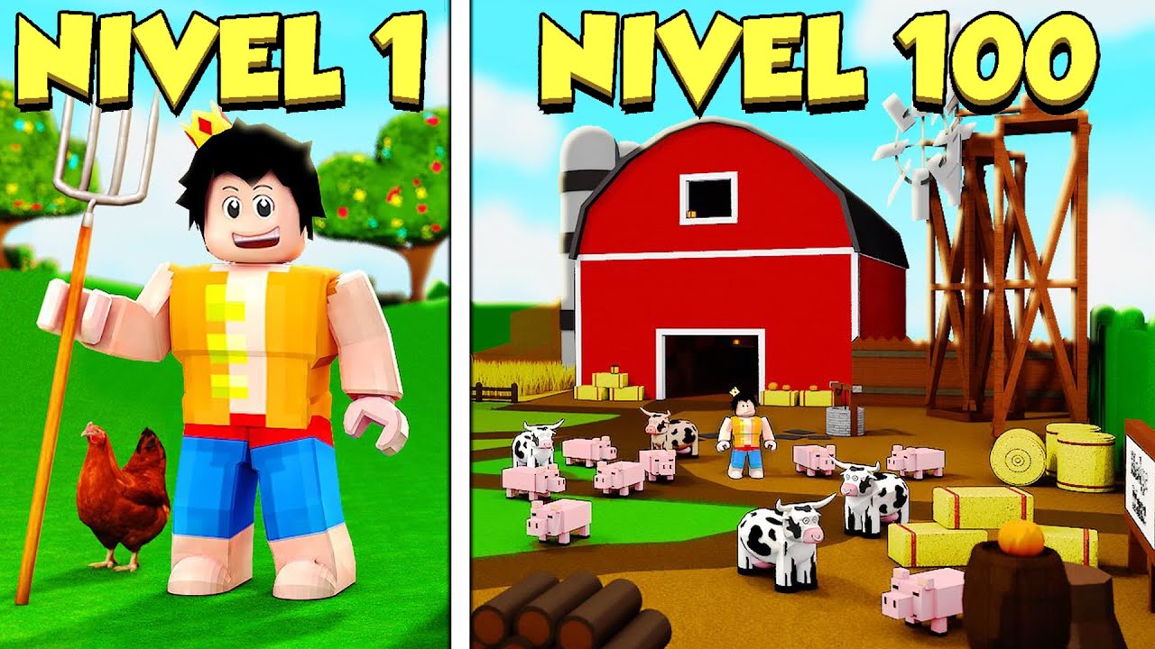 &iexcl;PASAMOS de GRANJA NOOB a GRANJA PRO en ROBLOX! 🚜😱 GASTO +40.000 ROBUX 😭 (Farm Life Tycoon)