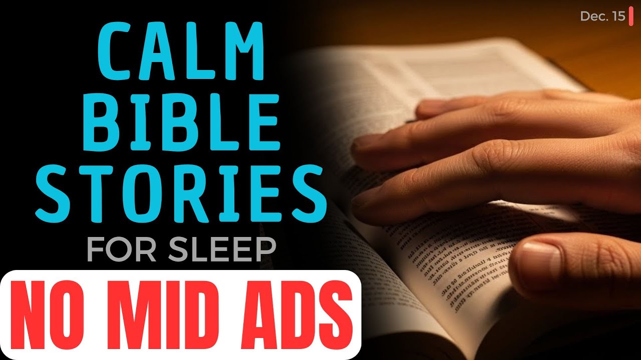 8 HOURS of Soothing Bible Stories for Sleep | 🛑 NO MID ADS | Gentle Rain Sounds Black Screen Vol 3