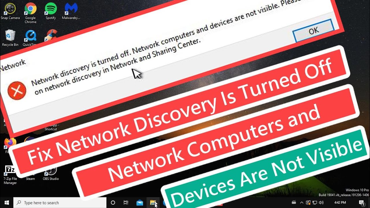 Fix Network Discovery Is Turned Off Network Computers and Devices Are Not Visible