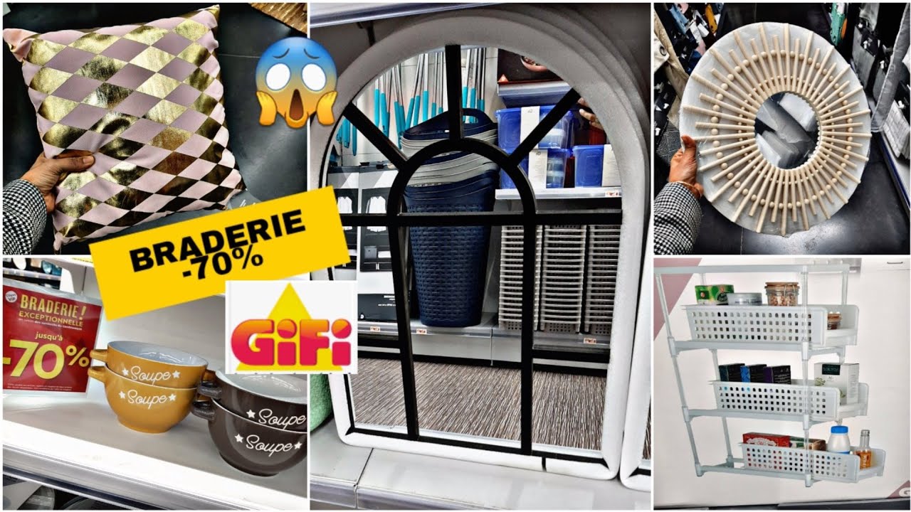 GIFI 😱GRANDE BRADERIE JUSQU'À-70% DÉCO VAISSELLE..06.01.21 #GIFI #BRADERIE #DÉCORATION #GIFI_FRANCE