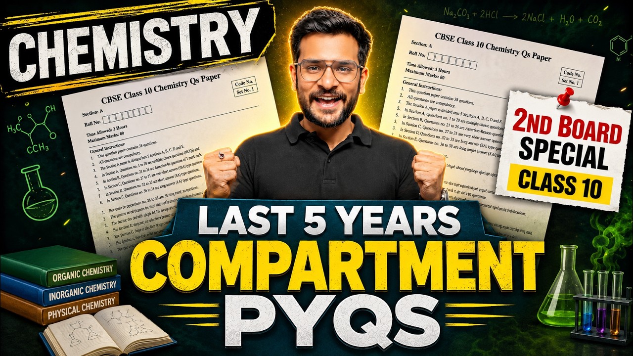 Last 5 Years Most Important PYQs🔥 Class 10 Science Compartment Exam 2026🚨| Satish Sir