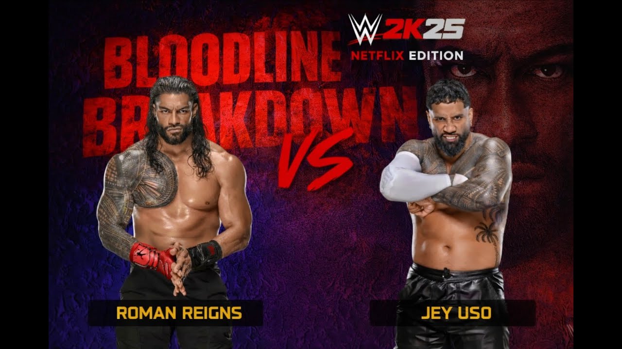 DOES Bloodline BREAK Apart ??! Roman Reigns vs Jey Uso | WWE 2K25 Netflix Edition