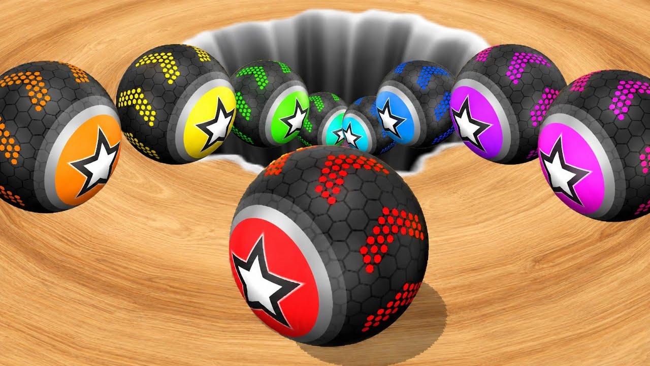 Color Ball Run Challenge 🌈 | Colorful Balls vs Black Hole | Satisfying Ball Run Gameplay