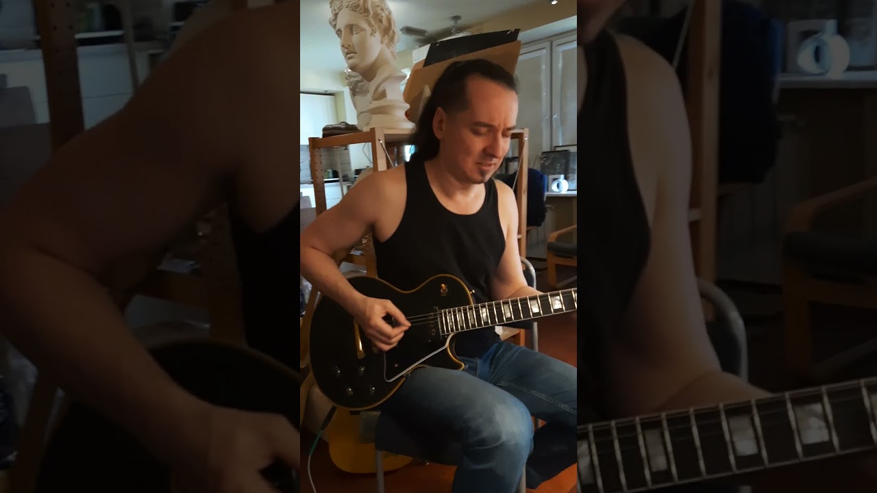 Как звучит Les Paul Black Beauty 1956 года (просохший). #guitar #gibson #black
