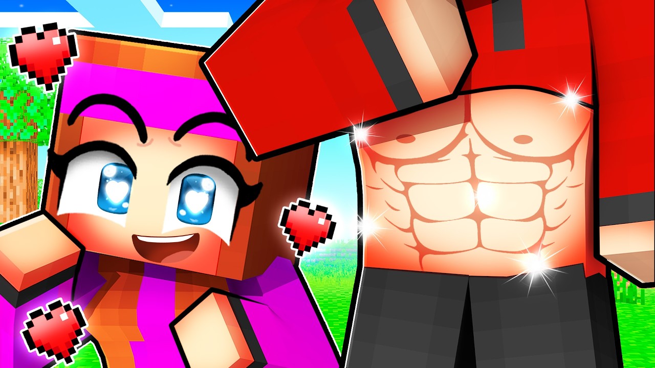 J'ai impressionné Anna avec mes Nouveaux MUSCLES sur Minecraft !
