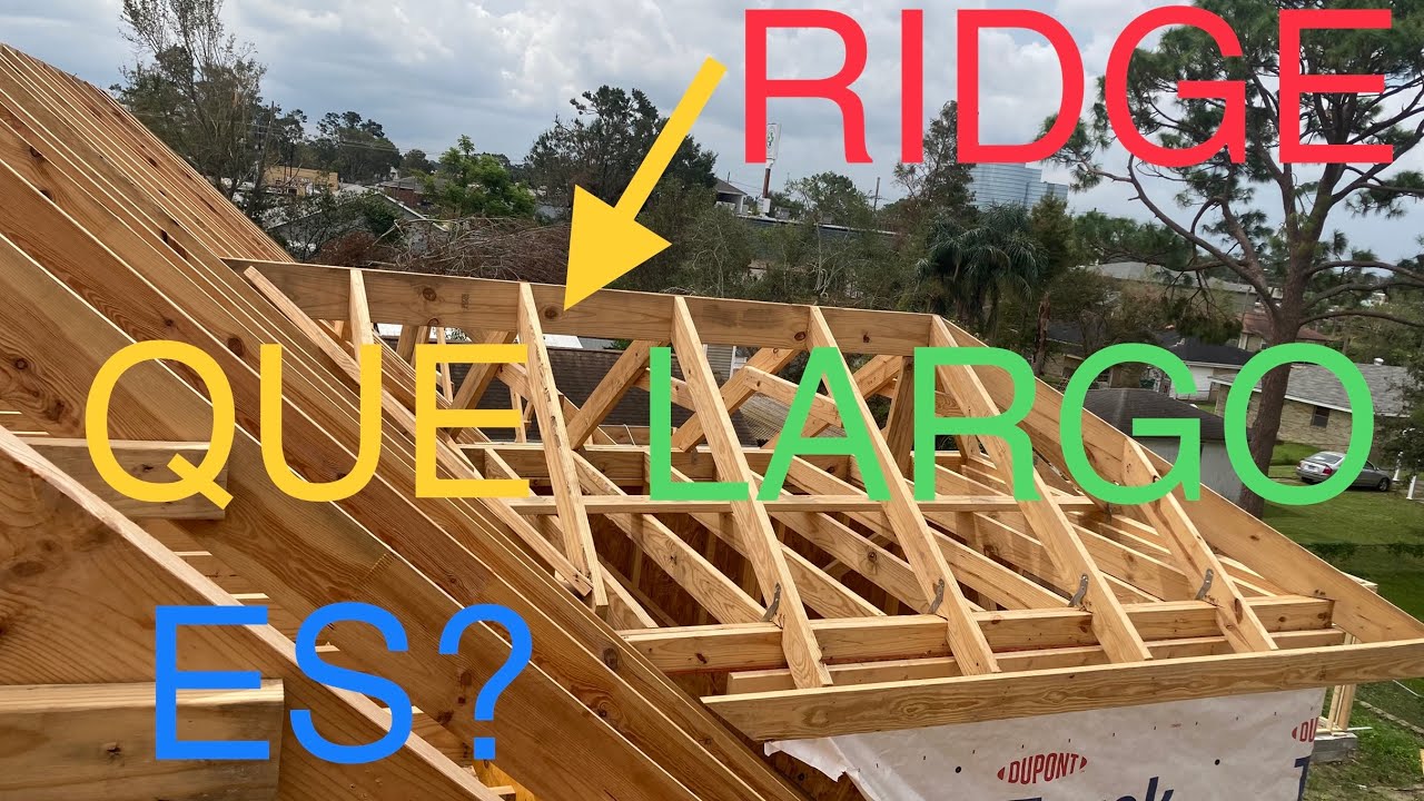COMO SACAR LO LARGO DEL RIDGE, PITCH, RAFTER, RISE