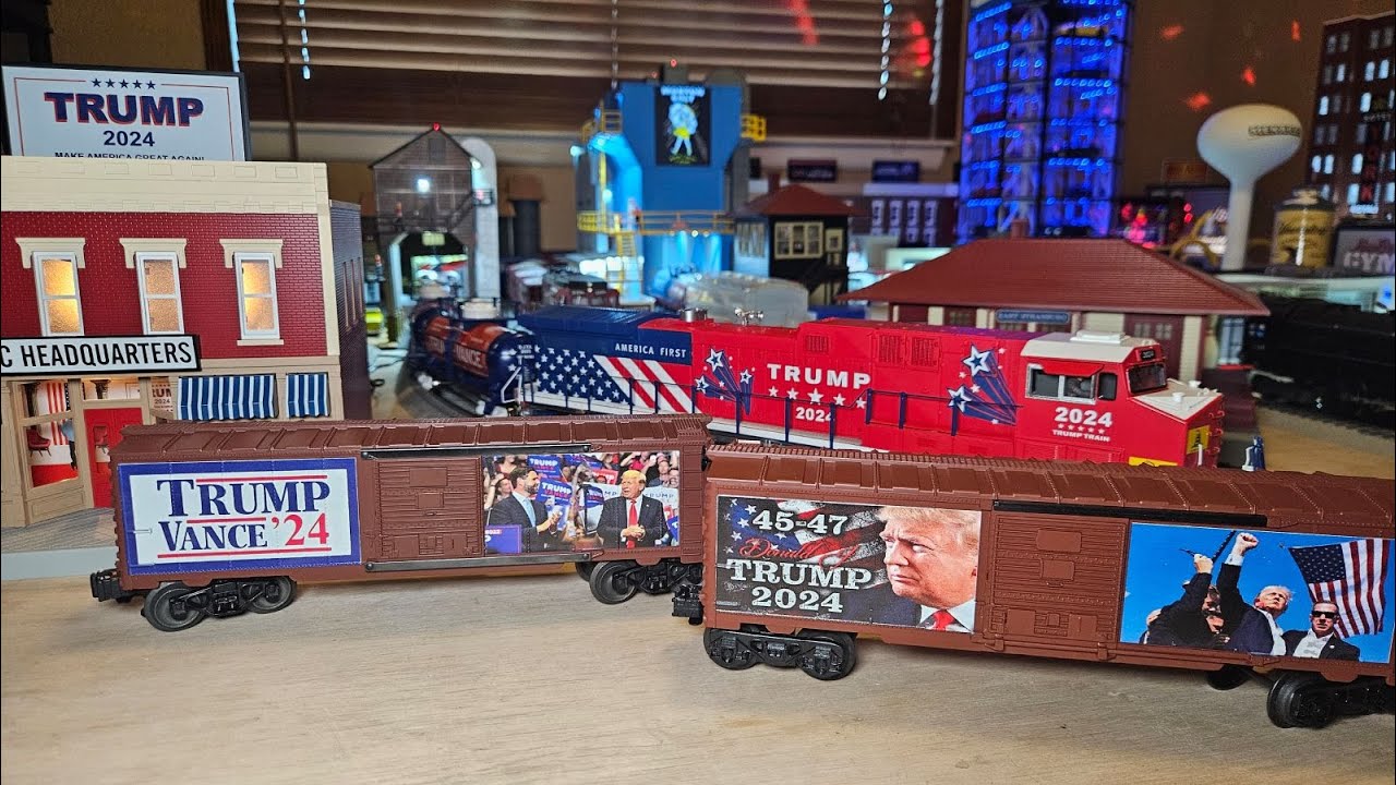 Trump 2024 Custom O Gauge Lionel 6464 Boxcars